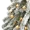 5ft. Pre-Lit Flocked Alpine Artificial Christmas Tree, Clear Lights